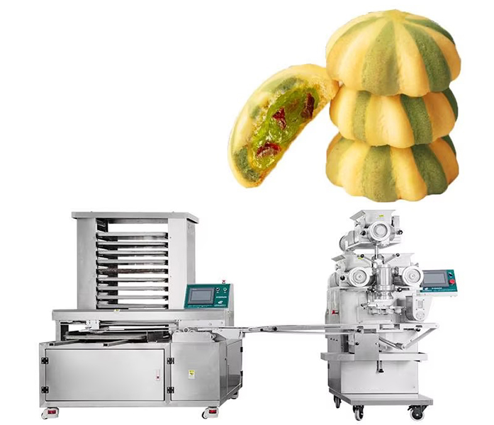 double color filled cookie forming machine 双色饼干成型机