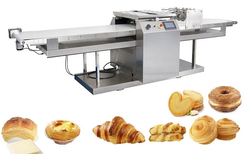 Commercial Croissant Donut Maker Machine Pastry Dough Sheet Shaping Cutting Machine 商用羊角面包甜甜圈机糕点面团片成型切割机